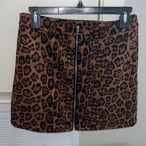 Animal Print Skirt